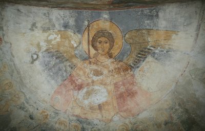 Saint Michael the Archangel by Ancient Russian frescos