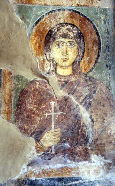 Saint Natalia by Ancient Russian frescos