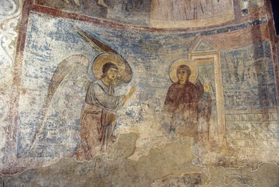 The Annunciation by Ancient Russian frescos