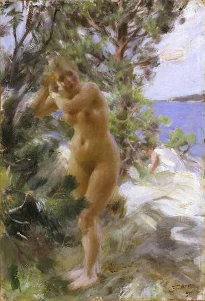 After the Bath by Anders Leonard Zorn