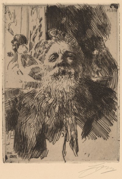 Auguste Rodin by Anders Leonard Zorn