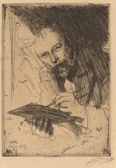 Carl Larsson, 1897 by Anders Leonard Zorn