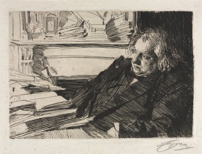 Ernest Renan, 1892 by Anders Leonard Zorn