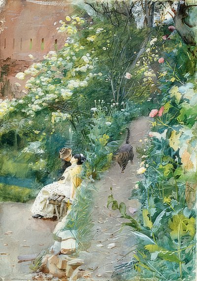 In the Garden of the Alhambra by Anders Leonard Zorn