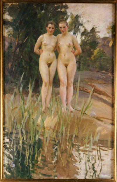 Two Friends by Anders Leonard Zorn
