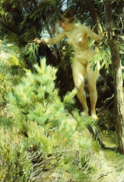 Wood-Sprite, 1892 by Anders Leonard Zorn
