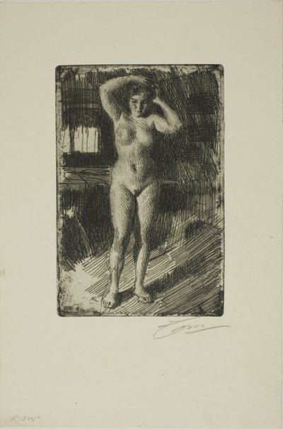 Anna Doing Her Hair by Anders Leonard Zorn