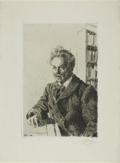 August Strindberg by Anders Leonard Zorn