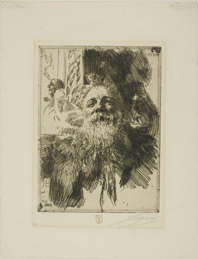 Auguste Rodin by Anders Leonard Zorn