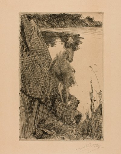 Bather (Evening) III by Anders Leonard Zorn