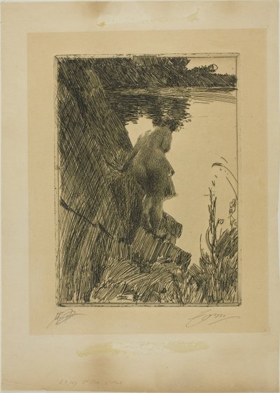 Bather (Evening) II by Anders Leonard Zorn