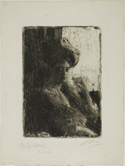 Betty Nansen by Anders Leonard Zorn