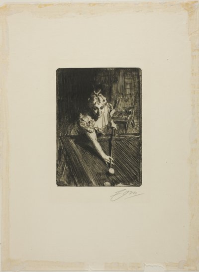 Billiards by Anders Leonard Zorn