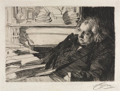 Ernest Renan by Anders Leonard Zorn