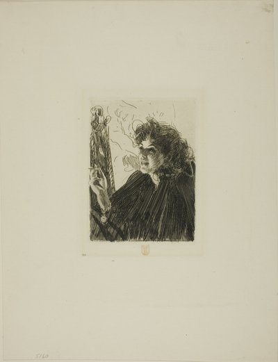 Girl with a Cigarette II by Anders Leonard Zorn