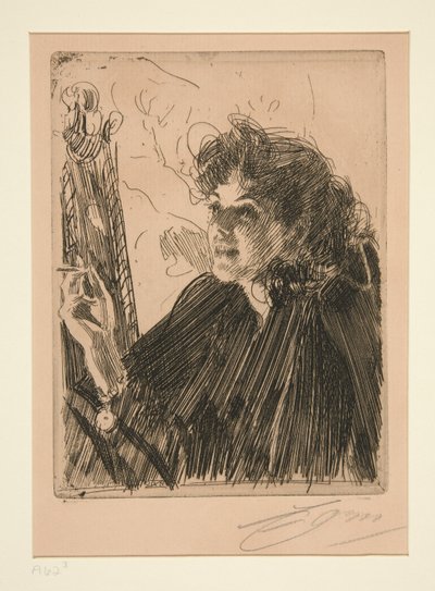 Girl with a Cigarette II by Anders Leonard Zorn