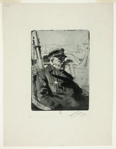 King Oscar II (Second plate) by Anders Leonard Zorn