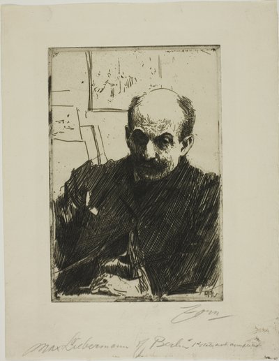 Max Liebermann by Anders Leonard Zorn