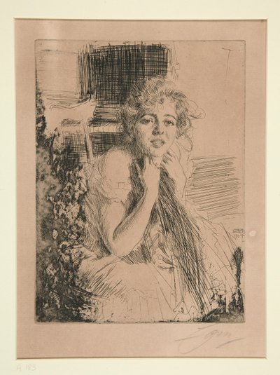 Mlle. Emma Rasmussen by Anders Leonard Zorn
