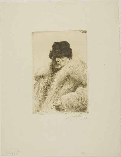 Self-Portrait 1916 by Anders Leonard Zorn