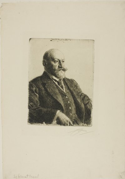 Sir Ernest Cassel by Anders Leonard Zorn