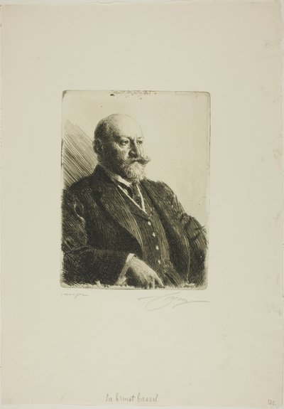 Sir Ernest Cassel by Anders Leonard Zorn