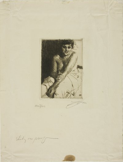 Sitting Model by Anders Leonard Zorn