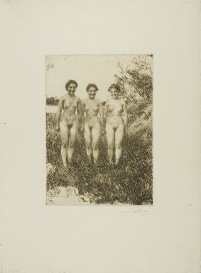 Three Sisters by Anders Leonard Zorn