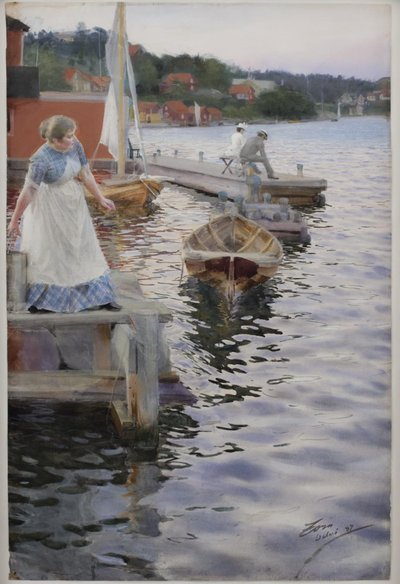Waves Lapping by Anders Leonard Zorn