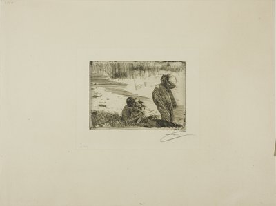 Young People Bathing by Anders Leonard Zorn