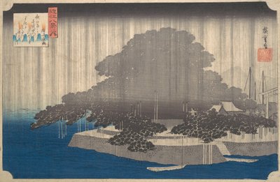 Evening Rain on the Karasaki Pine by Ando Hiroshige
