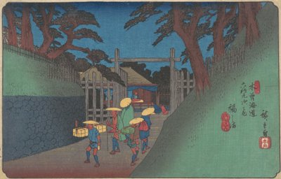 Fukushima Station by Ando Hiroshige
