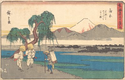Kambura Station, ca. 1842 by Ando Hiroshige