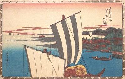 Shell Gathering at Shibaura by Ando Hiroshige