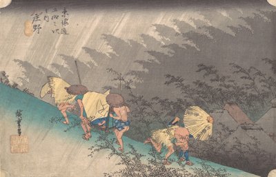 Shower at Shono, 1834 by Ando Hiroshige