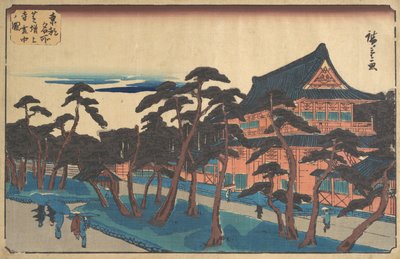 Zojoji Temple at Shiba in Snow by Ando Hiroshige