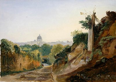 View of Rome from the Arco Oscuro by André Giroux