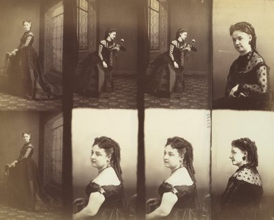Amelie and Elise Gitteri, 1866 by Andre Adolphe Eugene Disderi