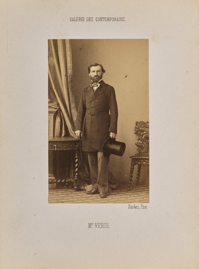 Monsieur Verdi by Andre Adolphe Eugene Disderi