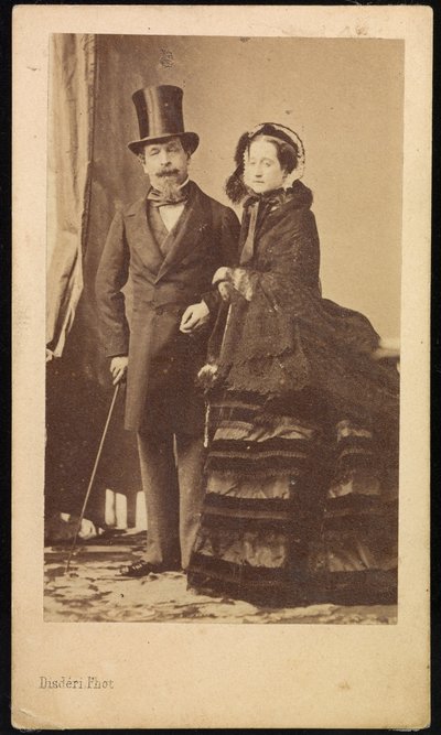 Napoleon III and Eugénie by Andre Adolphe Eugene Disderi
