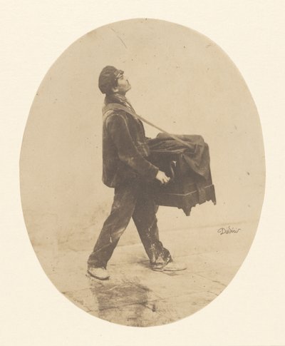 The Organ Grinder by Andre Adolphe Eugene Disderi