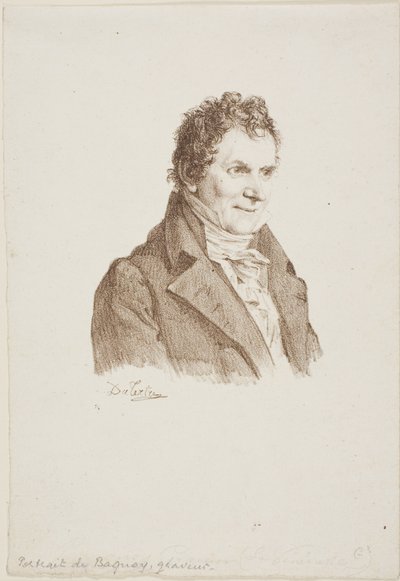 Portrait of the Engraver Baquoy by Andre Dutertre