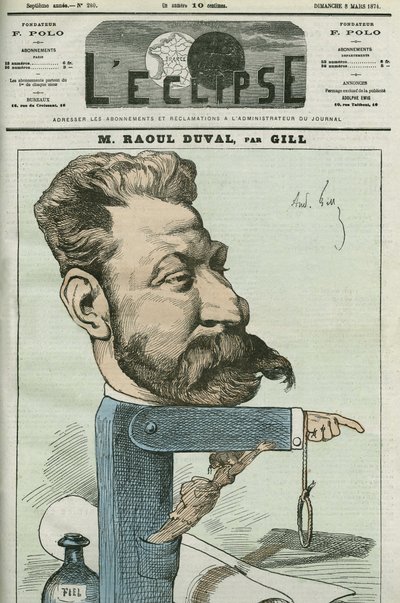 Cartoon by Fernand Raoul-Duval by Andre Gill