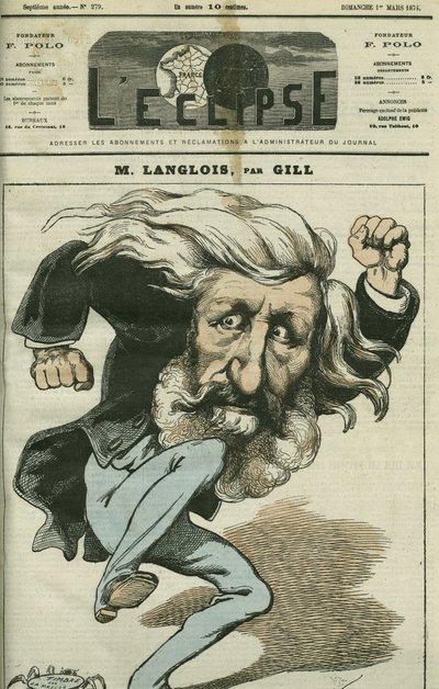 Cartoon by Jean-Charles Langlois by Andre Gill