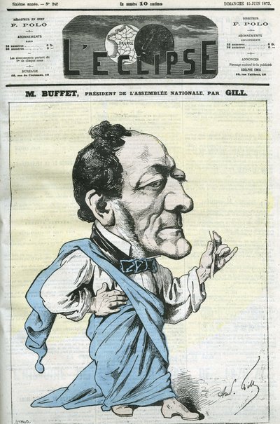 Cartoon by Louis-Joseph Buffet by Andre Gill