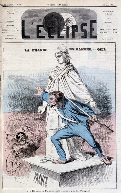Cover of the Eclipse of August 14 by Andre Gill