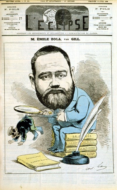 Portrait of Emile Zola by Andre Gill