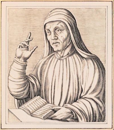Portrait of Alcuin by Andre Thevet