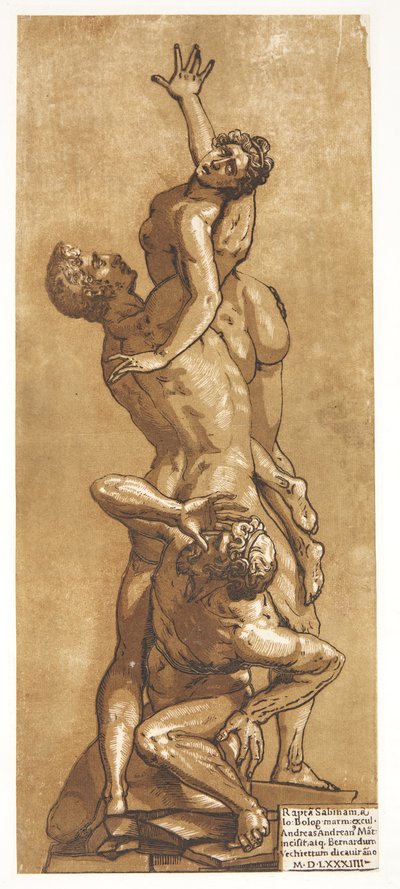 The Abduction of a Sabine Woman by Andrea Andreani