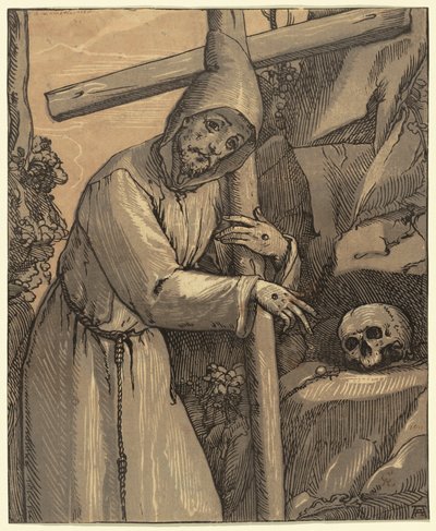 Saint Francis of Assisi by Andrea Andreani, after Alessandro Casolani